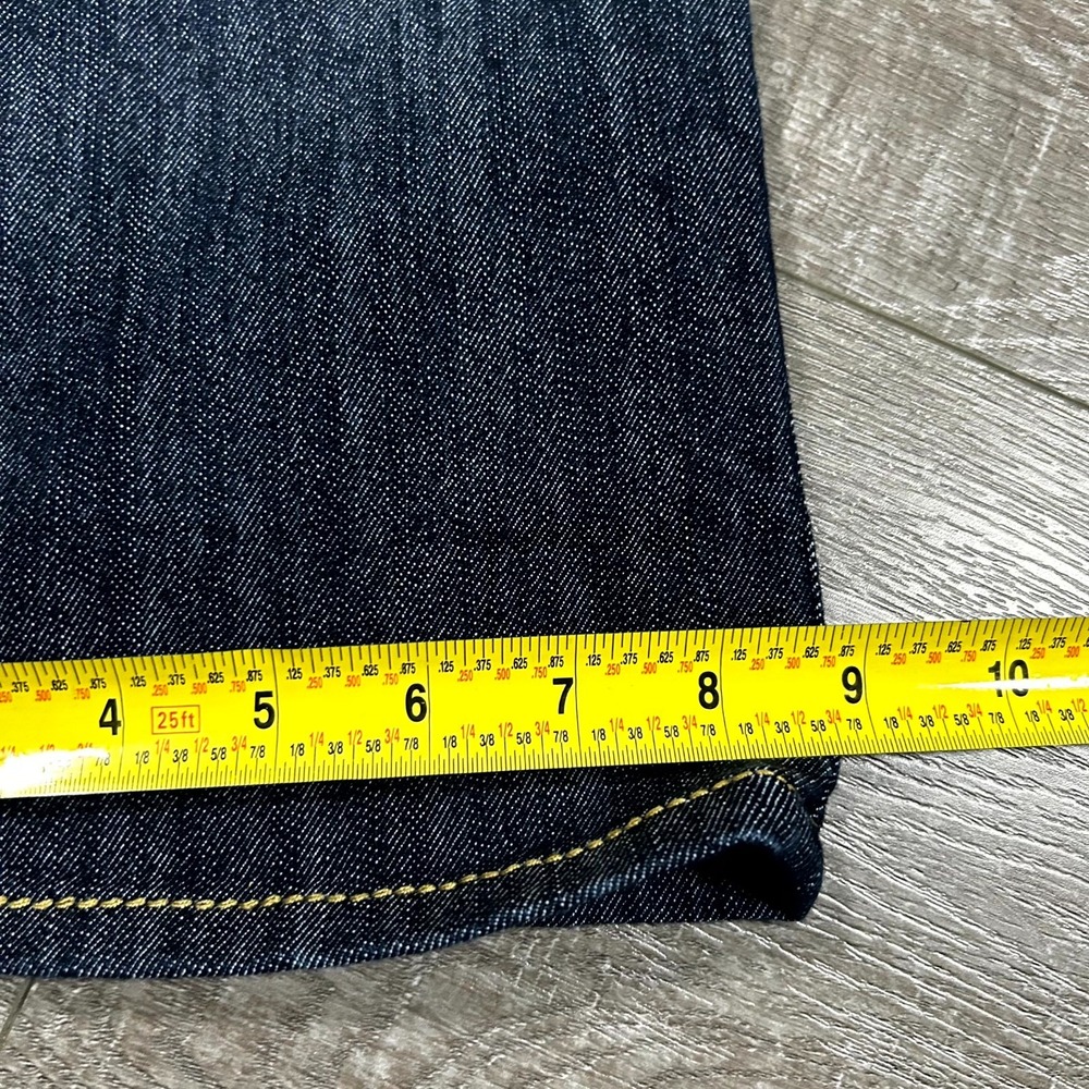 Democracy Straight Jeans Women's 12 Blue Cotton Denim Dark Wash Outdoor Grunge - Picture 5 of 7